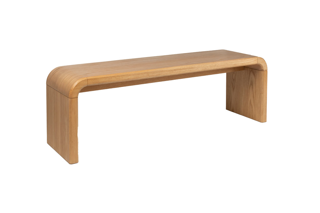  Brave bench mage from oak wood embodies fine lines, smooth edges, and beautifully crafted curves. 