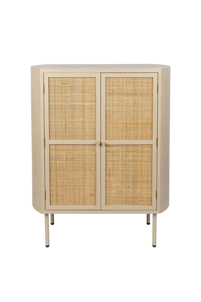 Frontal shoot of Two Door Rattan Cabinet 