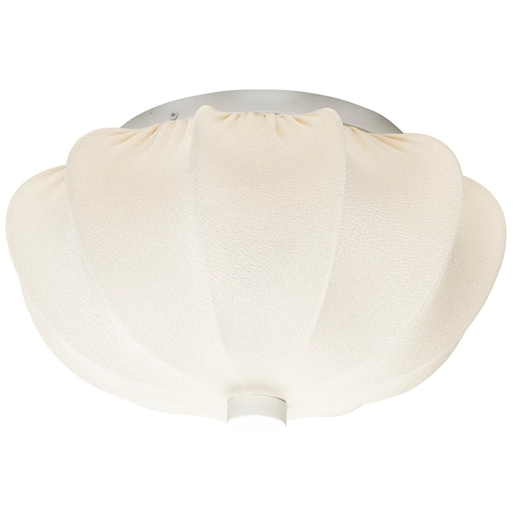 Take a bold leap in your home decor with the Foxford Shannon Ceiling Light, this unique piece will make a daring statement in any room. Featuring a warm and cozy glow from its textile shade (made of 85% polyester and 15% cotton), this lamp also adds a hint of coastal adventure with its white oyster shell design.