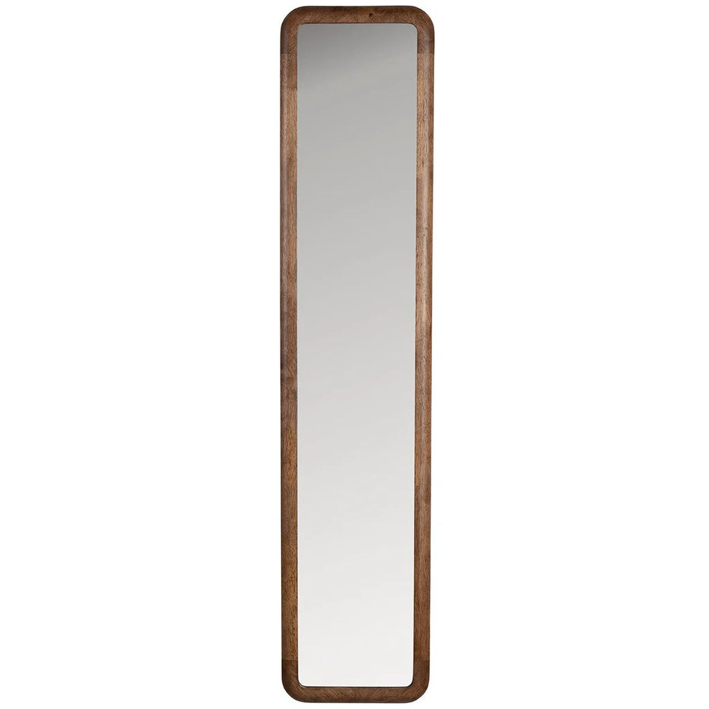 Introducing the Foxford Vintage Long Mirror - Medium, a timeless and sophisticated addition to any space. This rectangular mirror features a sleek glass surface and a luxurious rubber wood frame, available in multiple sizes to perfectly complement your interior. Elevate your decor with this elegant and exclusive piece.