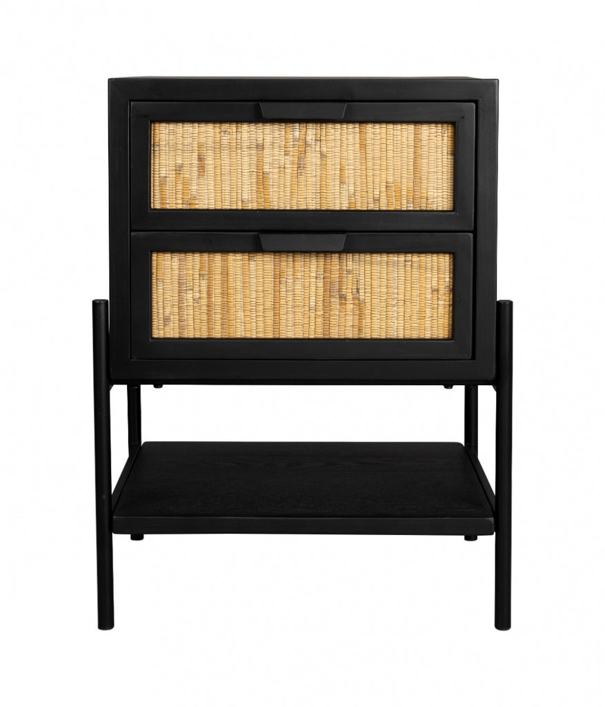 Want to transform your interior into a warm space where you can relax? If so, the Dutchbone Yasu series will soon bring the atmosphere you're looking for into your home. The furniture in this series has a pleasing, natural look. This is thanks to the matt finish and the rattan-effect doors and drawers. This also ensures that your things are neatly stored out of sight, which instantly makes your interior look tidier and calmer. Something else to note is that the iron base has the same colour and finish as th