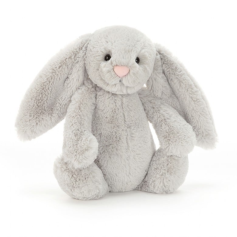 In Bashful Silver Bunny’s warren, everything is silver! Their soft bed, their teapot, even their tea is Earl Grey! But it’s such a pretty colour, it’s understandable. Their cuddly silver tummy is deliciously soft and their long lop ears are too fluffy not to tickle!